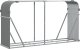Drewutnia vidaXL Stojak na drewno, jasnoszary, 180x45x100 cm, stal galwanizowana 2