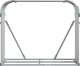 Drewutnia vidaXL Stojak na drewno, srebrny, 120x45x100 cm, stal galwanizowana 4