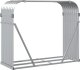 Drewutnia vidaXL Stojak na drewno, srebrny, 120x45x100 cm, stal galwanizowana 6