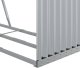 Drewutnia vidaXL Stojak na drewno, srebrny, 120x45x140 cm, stal galwanizowana 8