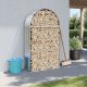 Drewutnia vidaXL Stojak na drewno, srebrny, 120x45x210 cm, stal galwanizowana 1