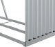 Drewutnia vidaXL Stojak na drewno, srebrny, 120x45x210 cm, stal galwanizowana 8