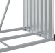 Drewutnia vidaXL Stojak na drewno, srebrny, 80x45x120 cm, stal galwanizowana 8
