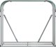 Drewutnia vidaXL Stojak na drewno, zielony, 120x45x100 cm, stal galwanizowana 4