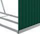 Drewutnia vidaXL Stojak na drewno, zielony, 120x45x100 cm, stal galwanizowana 7