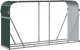 Drewutnia vidaXL Stojak na drewno, zielony, 180x45x100 cm, stal galwanizowana 6