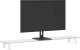 vidaXL Podstawka pod monitor, biała, 100x20x8 cm, szkło i metal 3