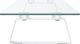 vidaXL Podstawka pod monitor, biała, 100x20x8 cm, szkło i metal 5