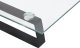 vidaXL Podstawka pod monitor, czarna, 100x20x8cm szkło hartowane metal 7