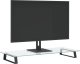 vidaXL Podstawka pod monitor, czarna, 80x35x8cm, szkło hartowane metal 3