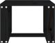 vidaXL Stolik ogrodowy, czarny, 40x38x28,5 cm, lite drewno sosnowe 2