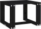 vidaXL Stolik ogrodowy, czarny, 40x38x28,5 cm, lite drewno sosnowe 4