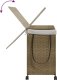 vidaXL Kosz na pranie z kółkami, 60x35x60,5 cm, rattan 6