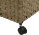 vidaXL Kosz na pranie z kółkami, 60x35x60,5 cm, rattan 8