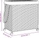 vidaXL Kosz na pranie z kółkami, 60x35x60,5 cm, rattan 9