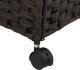 vidaXL Kosz na pranie z kółkami, ciemny brąz, 60x35x60,5 cm, rattan 9