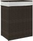 vidaXL Kosz na pranie z pokrywą, ciemny brąz, 46x33x60 cm, polirattan 2