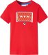 vidaXL Koszulka dziecięca z krótkimi rękawami, czerwona, 116 1