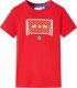 vidaXL Koszulka dziecięca z krótkimi rękawami, czerwona, 128 1