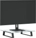 vidaXL Podstawka pod monitor, czarna, 40x35x8cm, szkło hartowane metal 3