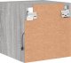 vidaXL vidaXL Ścienna szafka TV z LED, szary dąb sonoma, 30x28,5x30 cm 9