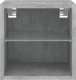vidaXL vidaXL Ścienna szafka TV z LED, szarość betonu, 30x28,5x30 cm 7