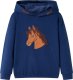 vidaXL Bluza dziecięca z kapturem i motywem konia, granatowa, 116 1