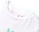 vidaXL Koszulka dziecięca z krótkimi rękawami, ecru, 116 3