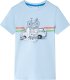 vidaXL Koszulka dziecięca z nadrukiem busa, jasnoniebieska, 104 1