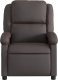 vidaXL Rozkładany fotel ciemnobrązowy 6