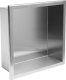 Rea PÓŁKA WNĘKOWA ŁAZIENKOWA 30x30 stal szczotkowana 1