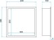 Rea PÓŁKA WNĘKOWA ŁAZIENKOWA 30x30 stal szczotkowana 8