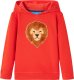 vidaXL Bluza dziecięca z kapturem, czerwona, 104 1