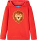 vidaXL Bluza dziecięca z kapturem, czerwona, 128 1