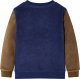 vidaXL Bluza dziecięca z patchworkowym wzorem, granatowa, 140 1