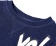vidaXL Bluza dziecięca z patchworkowym wzorem, granatowa, 140 2