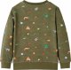 vidaXL Bluza dziecięca, khaki, 116 2