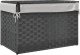 vidaXL Kosz na pranie, z pokrywą, szary, 55,5x35x34 cm, polirattan 6