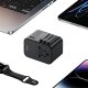 Ładowarka Usams USAMS Adapter siec 1xUSB+2xUSB-C T62 65W 4w1 US/AU/EU/UK czarny/black CC199TC01 (US-CC199) Univesal Travel Charger 7