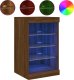 vidaXL vidaXL Szafka z oświetleniem LED, brązowy dąb, 41x37x67 cm 2