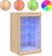 vidaXL vidaXL Szafka z oświetleniem LED, dąb sonoma, 41x37x67 cm 2