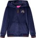 vidaXL Bluza dziecięca z kapturem, motyw tęczy, granatowa, 128 1