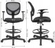 Krzesło biurowe Songmics Krzesło Biurowe Ergonomiczny Stołek Roboczy Z Podłokietnikami Wysokość Siedziska 55-75 Cm Wysokie Krzesło Robocze Z Regulowanym 2