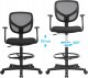 Krzesło biurowe Songmics Krzesło Biurowe Ergonomiczny Stołek Roboczy Z Podłokietnikami Wysokość Siedziska 55-75 Cm Wysokie Krzesło Robocze Z Regulowanym 7
