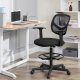 Krzesło biurowe Songmics Krzesło Biurowe Ergonomiczny Stołek Roboczy Z Podłokietnikami Wysokość Siedziska 55-75 Cm Wysokie Krzesło Robocze Z Regulowanym 9