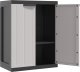 Szafa ogrodowa vidaXL Szafka ogrodowa, szaro-czarna, 65x37x85 cm, PP 9