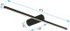 Lustro Toolight KINKIET ŁAZIENKOWY LED 40CM APP1341-W Black 7