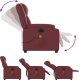 vidaXL vidaXL Rozkładany fotel masujący, elektryczny, bordowy, sztuczna skóra 7