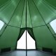 Namiot turystyczny vidaXL vidaXL Namiot turystyczny, tipi, 4-os., zielony, wodoszczelny 8