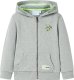 vidaXL Bluza dziecięca z kapturem i suwakiem, jasne khaki melanż, 104 1